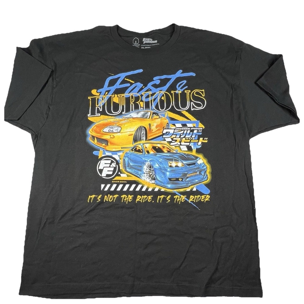 Fast & Furious Universal Studios T-Shirt Not The Ride It's The Rider Men's 2XL
